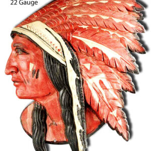 Indian Head Laser Cut Out Wall Art Man Cave Metal Sign