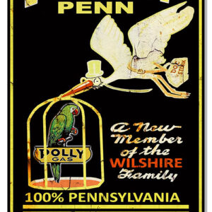Polly Penn Motor Oil Reproduction Large Gas Station Metal Sign