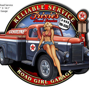 Road Garage Pin Up Girl Motor Oil Metal Sign Steve McDonald
