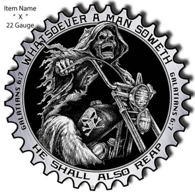 Galatians 6:7 Man Soweth He Reap Metal Sign By Steve McDonald