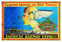 American Railway Express Reproduction Railroad Metal Sign 12x18