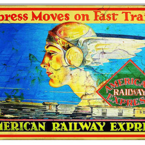 American Railway Express Reproduction Railroad Metal Sign 12x18