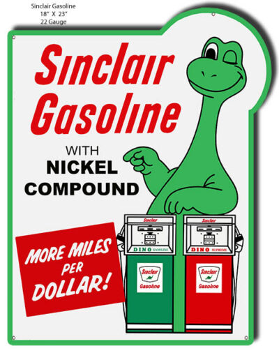 Sinclair Gasoline Cut Out Reproduction Motor Oil Metal Sign