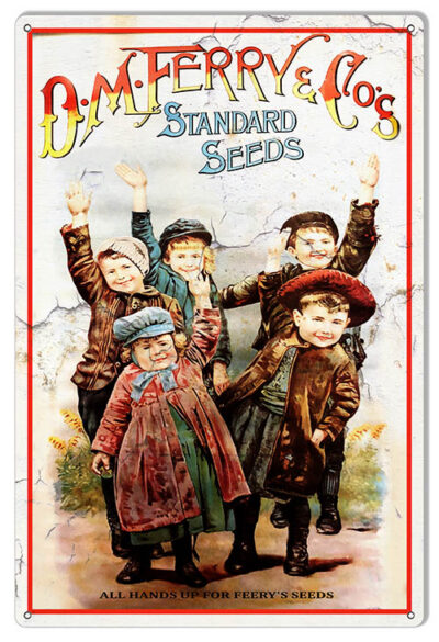 D M Ferry Co Standard Seeds Vintage Reproduction Metal Sign