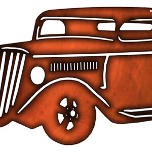 Hot Rod Faux Copper Laser Cut Out Metal Sign