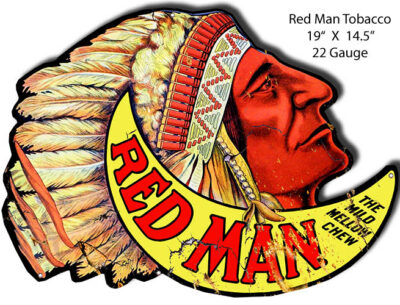 Red Man Tobacco Vintage Reproduction Metal Sign