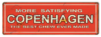 Copenhagen Chew Reproduction Vintage Cigar Metal Sign