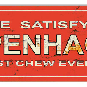 Copenhagen Tobacco Reproduction Vintage Large Cigar Metal Sign 8x24