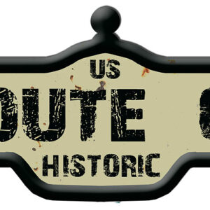 US Historic Route 66 Vintage Laser Cut Out Metal Sign