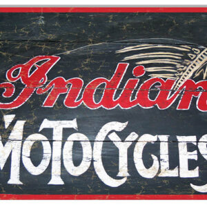 Indian Motorcycles Vintage Metal Sign
