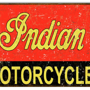 Indian Motorcycles Vintage Metal Sign