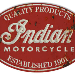 Indian Motorcycle 1901 Series Vintage Metal Sign