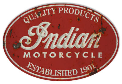 Indian Motorcycle 1901 Series Vintage Metal Sign
