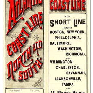 Atlanic Coast Line Reproduction Railroad Metal Sign