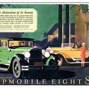 Humpmobile Eight Reproduction Classic Car Garage Art Metal Sign