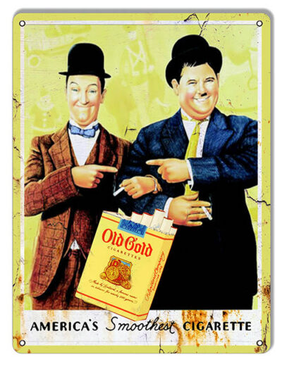 Old Gold Smooth Cigarettes Reproduction Cigar Metal Sign