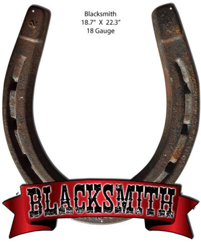 Blacksmith Reproduction Laser Cut Out Country Metal Sign