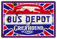 Greyhound Bus Depot Reproduction Vintage Nostalgic Metal Sign