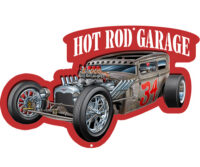 Hot Rod Garage Cut Out With 3D Effect Wall Art Metal Sign