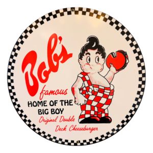 Vintage Bob's Big Boy Reproduction Metal Sign