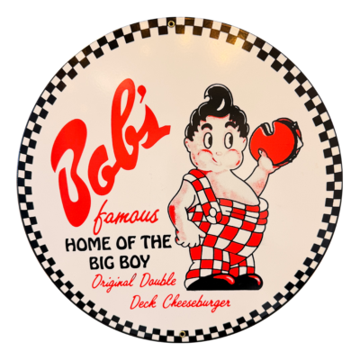 Vintage Bob's Big Boy Reproduction Metal Sign