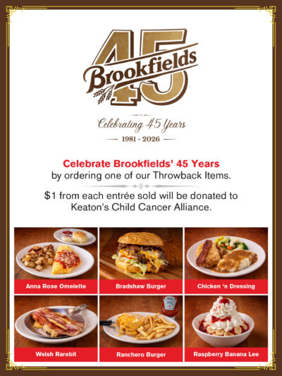 Brookfields Anniversary Sign