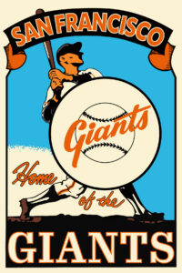 San Francisco Giants Metal Sign 8x12