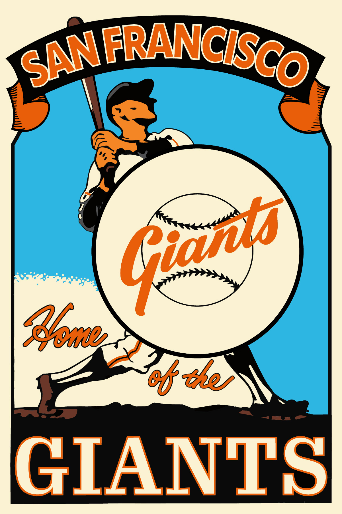 San Francisco Giants Metal Sign 8x12