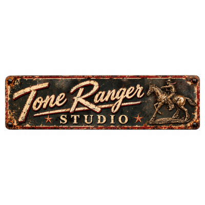 Tone Ranger Studio Vintage Metal Sign