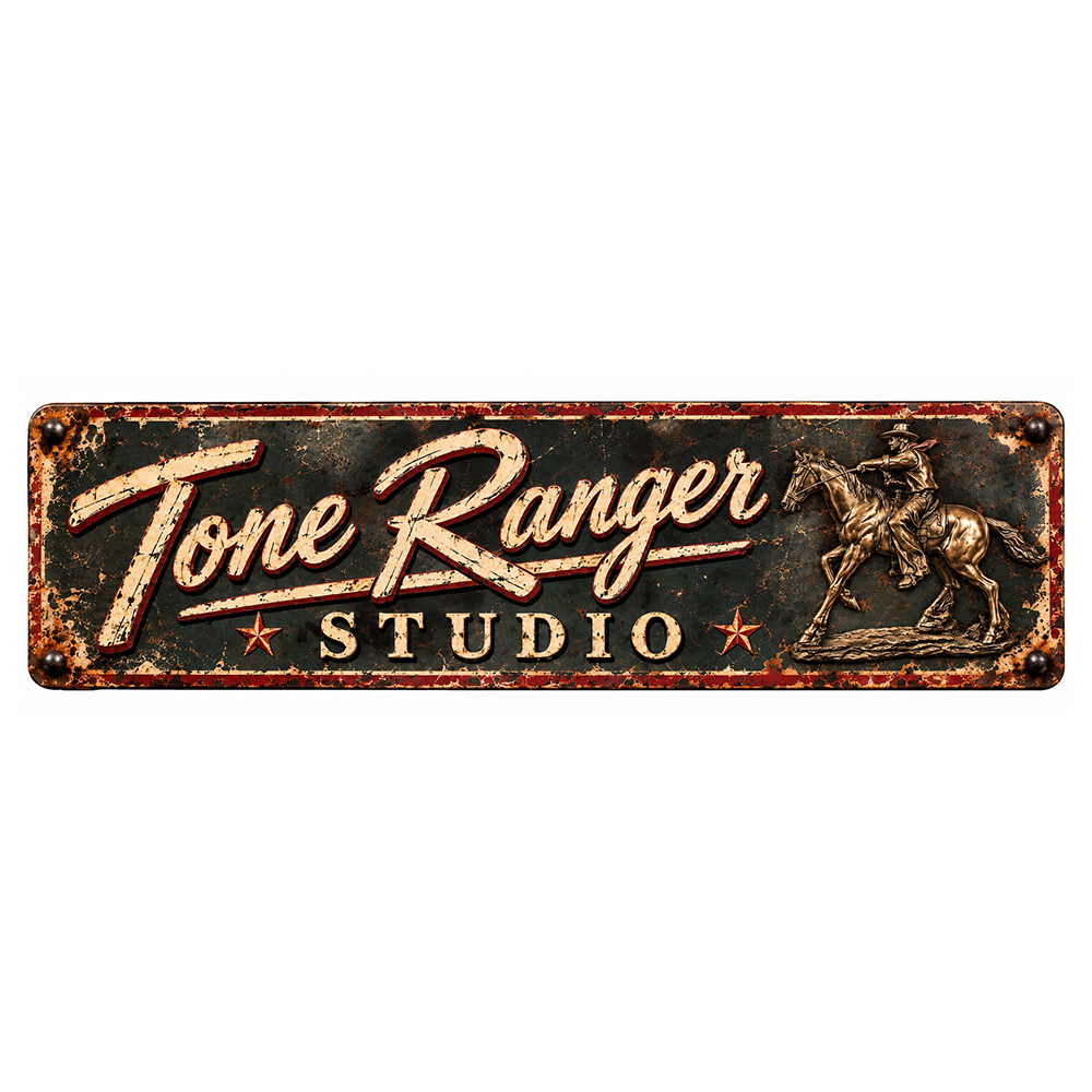 Tone Ranger Studio Vintage Metal Sign